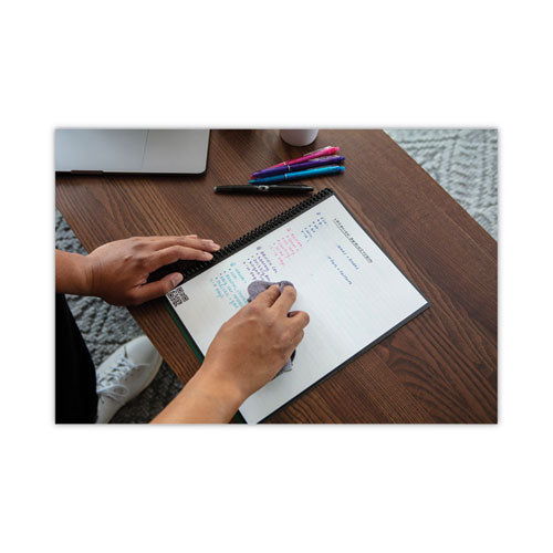 Image of Rocketbook Core Smart Notebook, Medium/College Rule, Black Cover, (16) 11 x 8.5 Sheets