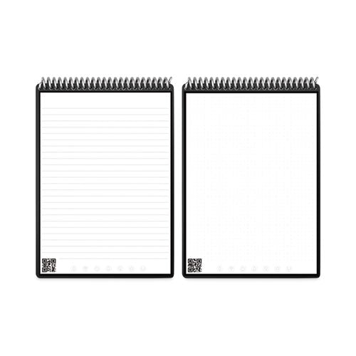 Image of Rocketbook Flip Smart Notepad, Teal Cover, Lined/Dot Grid Rule, 8.5 x 11, White, 16 Sheets