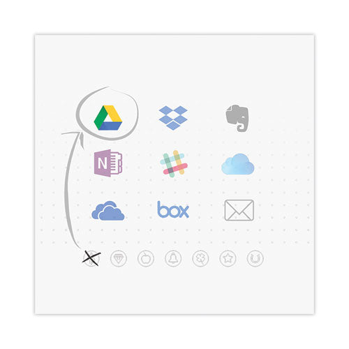 Image of Rocketbook Flip Smart Notepad, Teal Cover, Lined/Dot Grid Rule, 8.5 x 11, White, 16 Sheets