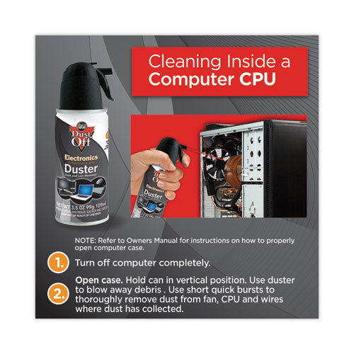 Image of Dust-Off® Disposable Compressed Air Duster, 3.5 Oz Can