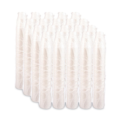 Image of Dart® Foam Drink Cups, Tapered Bottom, 32 oz, White, 25/Bag, 20 Bags/Carton