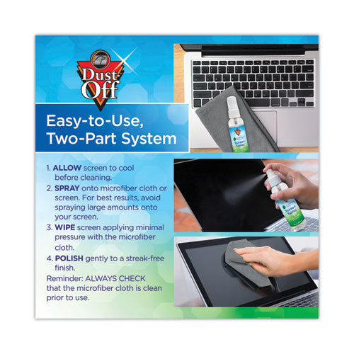 Image of Dust-Off® Laptop Computer Cleaning Kit, 50 Ml Spray/microfiber Cloth