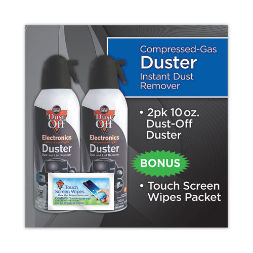 Image of Dust-Off® Disposable Compressed Air Duster, 10 Oz Can, 2/pack