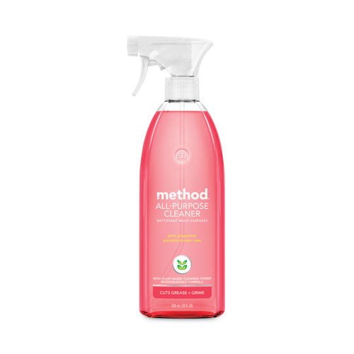 Image of Method® All-Purpose Cleaner, Pink Grapefruit, 28 Oz Spray Bottle