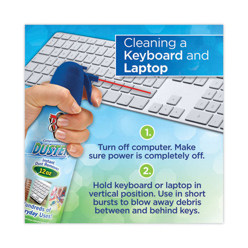 Image of Dust-Off® Disposable Compressed Air Duster, 12 Oz Can