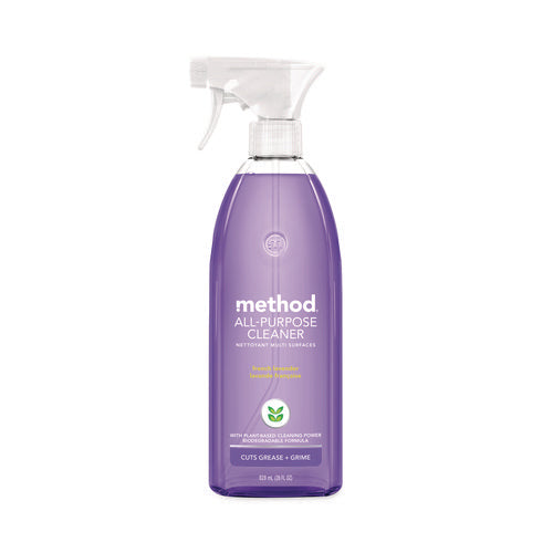 Image of Method® All Surface Cleaner, French Lavender, 28 Oz Spray Bottle, 8/carton