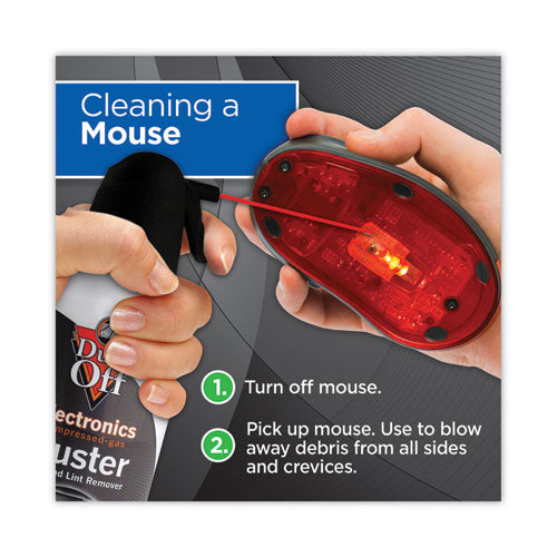 Image of Dust-Off® Disposable Compressed Air Duster, 10 Oz Can, 2/pack