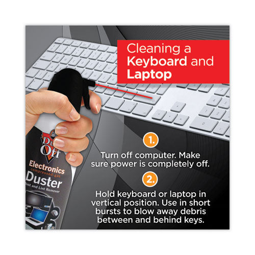 Image of Dust-Off® Disposable Compressed Air Duster, 10 Oz Can