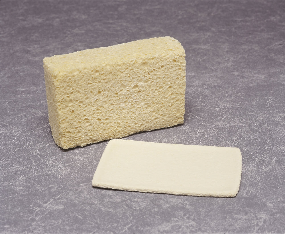 Image of Cellulose Sponge, Compressed, 3-5/8" x 5-3/4" x 1-3/4", Natural