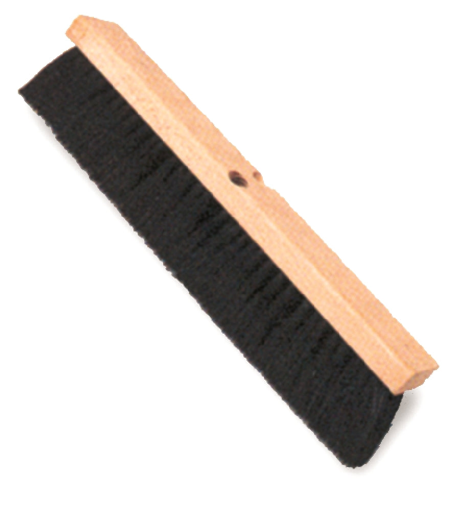 Image of Floor Sweeping Brush Tampico/Poly, Black Bristles, 18"