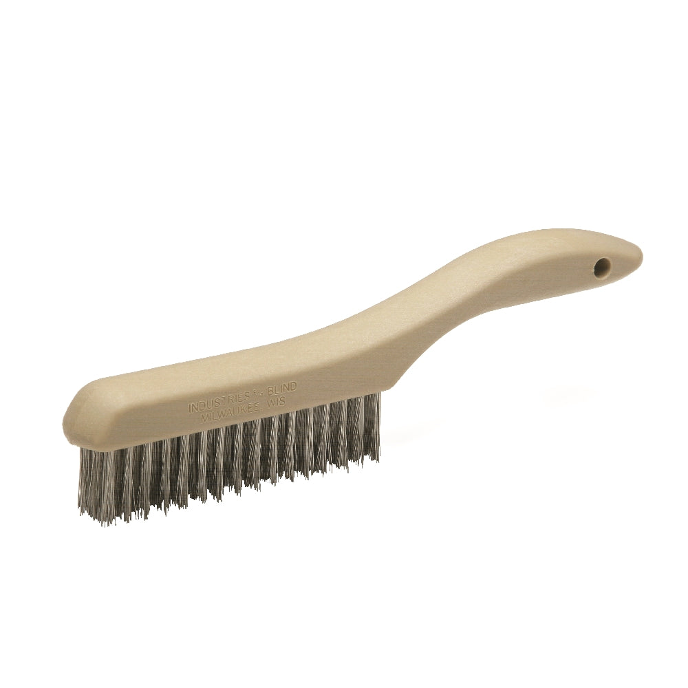 Image of Stainless Steel Wire Scratch Brush, 10-1/2" x 1" x 5/8"
