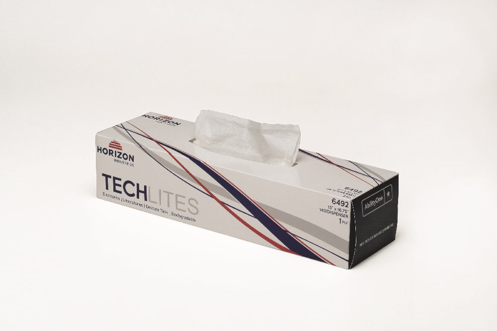 Image of TechLites Paper Towel, Light Duty Wiping, White, 15" x 16-3/4" - 140/Dispenser
