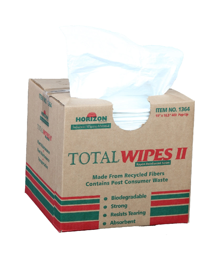 Image of Total Wipes II Cleaning Towel, 4 Ply Medium-Duty, 10" x 16-1/2"