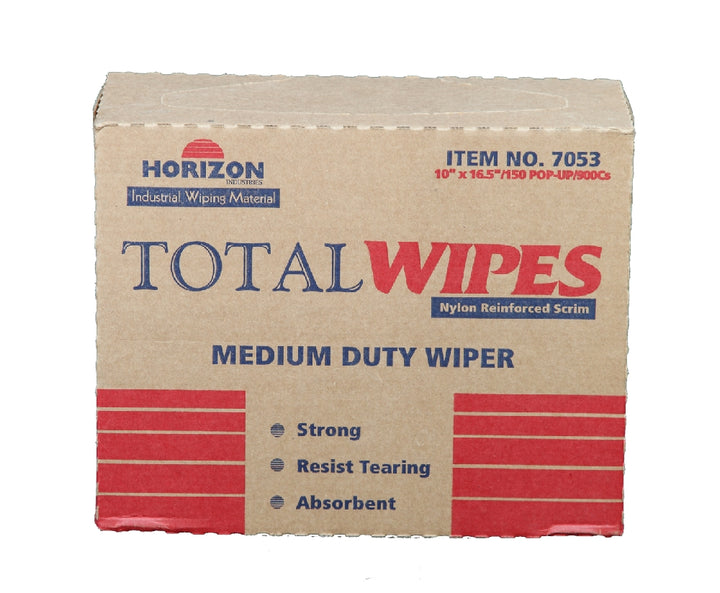 Image of Total Wipes II Cleaning Towel, 4-Ply Reinforced Medium Duty, 10" x 16-1/2" - 150/Dispenser
