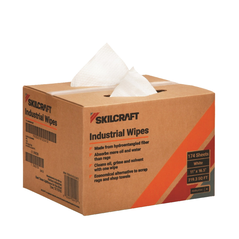 Image of Skilcraft Wypall X70 Wipes, 11" x 16-1/2"