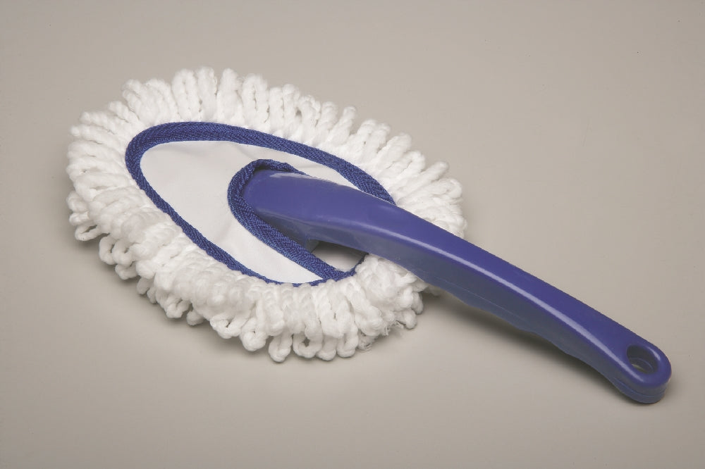 Image of Mini Microfiber Duster, Blue Handle, 5" x 7"