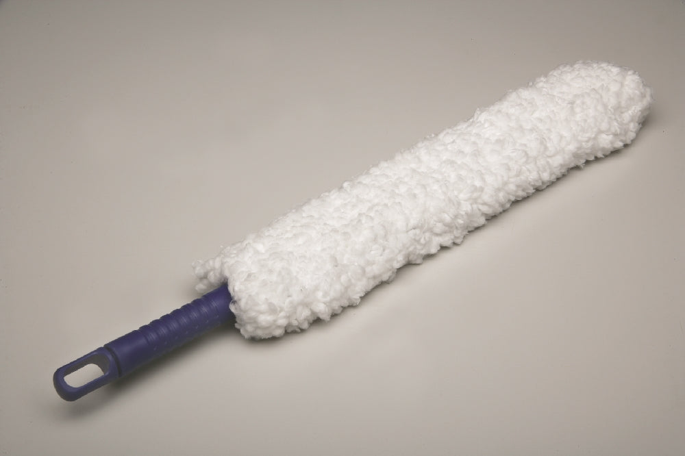 Image of Utility Microfiber Duster, Complete Duster, Blue Handle, 17" x 3-1/2"