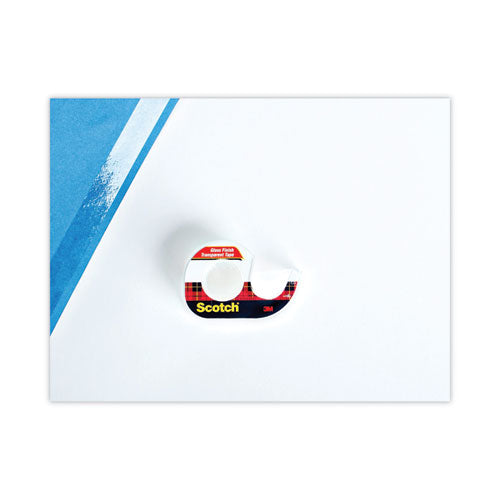 Image of Scotch® Transparent Tape In Handheld Dispenser, 1" Core, 0.5" X 37.5 Ft, Transparent