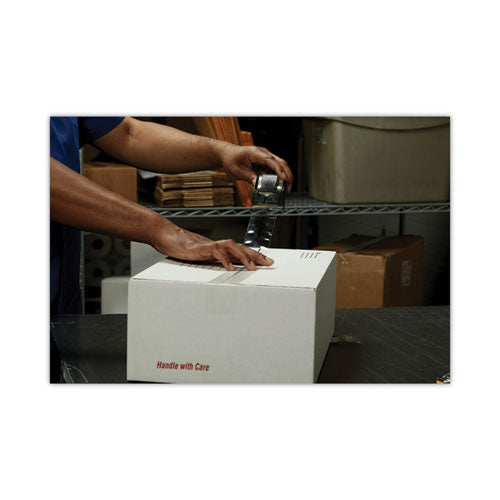 Image of Scotch® Box Lock Shipping Packaging Tape With Dispenser, 1.5" Core, 1.88" X 22.2 Yds, Clear
