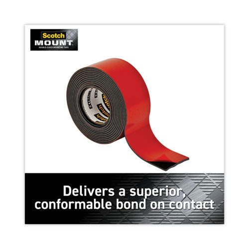 Image of Scotch® Extreme Mounting Tape, Holds Up To 30 Lbs, 1 X 60, Black