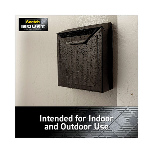 Image of Scotch® Extreme Mounting Tape, Holds Up To 30 Lbs, 1 X 60, Black