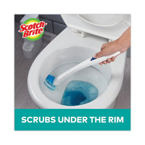 Image of Scotch-Brite® Disposable Toilet Scrubber Refill, Blue/white, 10/pack