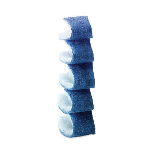 Image of Scotch-Brite® Disposable Toilet Scrubber Refill, Blue/white, 10/pack