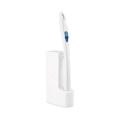 Image of Scotch-Brite® Toilet Scrubber Starter Kit, 1 Handle And 5 Scrubbers, White/Blue