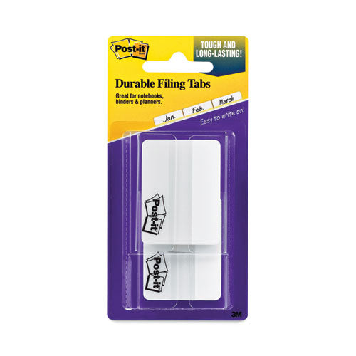 Image of Post-it® Tabs Lined Tabs, 1/5-Cut, White, 2" Wide, 50/Pack