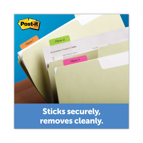 Image of Post-it® Tabs Lined Tabs, 1/5-Cut, White, 2" Wide, 50/Pack
