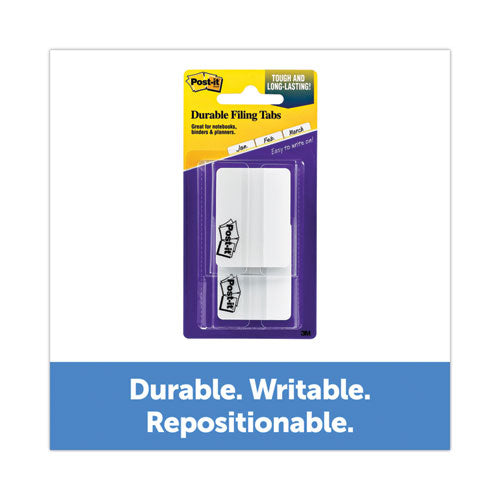 Image of Post-it® Tabs Lined Tabs, 1/5-Cut, White, 2" Wide, 50/Pack
