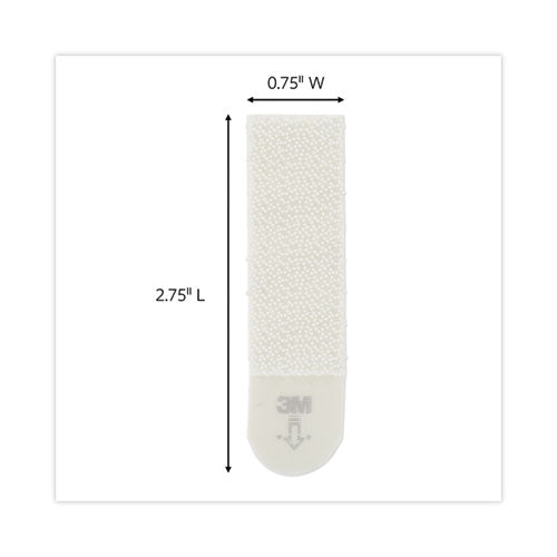 Image of Command Picture Hanging Strips, Value Pack, Medium, Removable, Holds Up To 12 Lbs, 0.75 X 2.75, White, 132 Pairs/pack