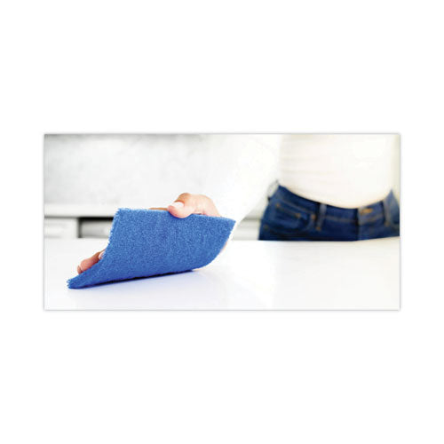 Image of Scotch-Brite® Non-Scratch Scour Pads, Size 3 X 6, Blue, 10/carton