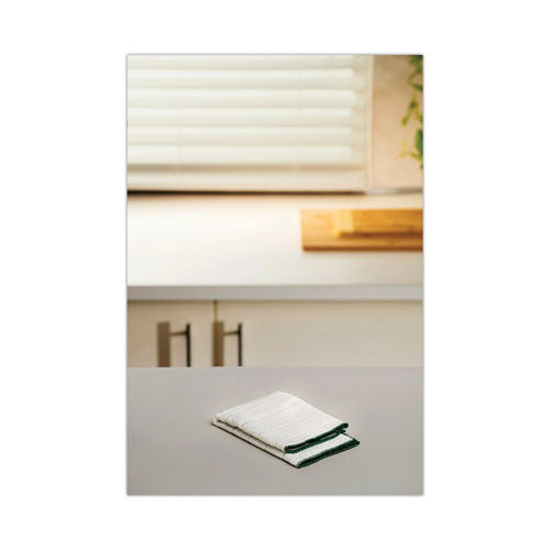 Image of Scotch-Brite Kitchen Cleaning Cloth, Microfiber, 11.4 x 12.4, White, 2/Pack, 12 Packs/Carton
