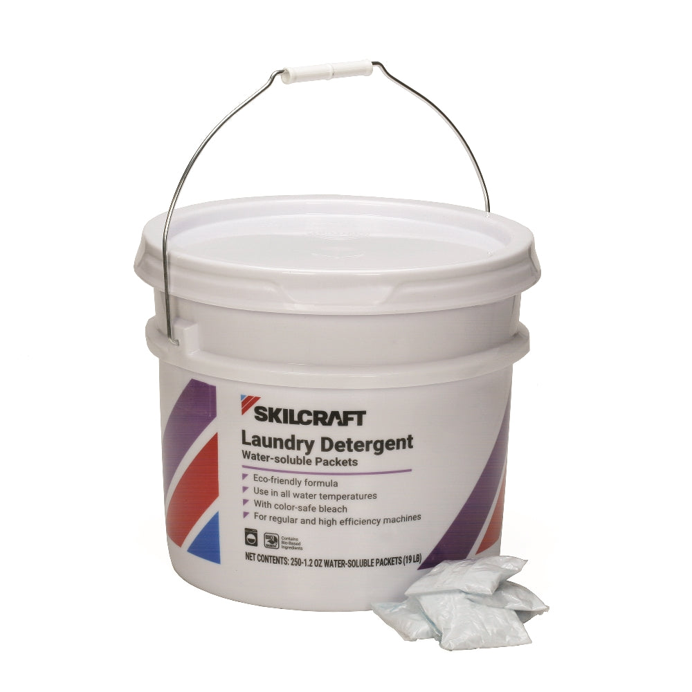 Image of Skilcraft Laundry Detergent, Color Safe Bleach, Water Soluble