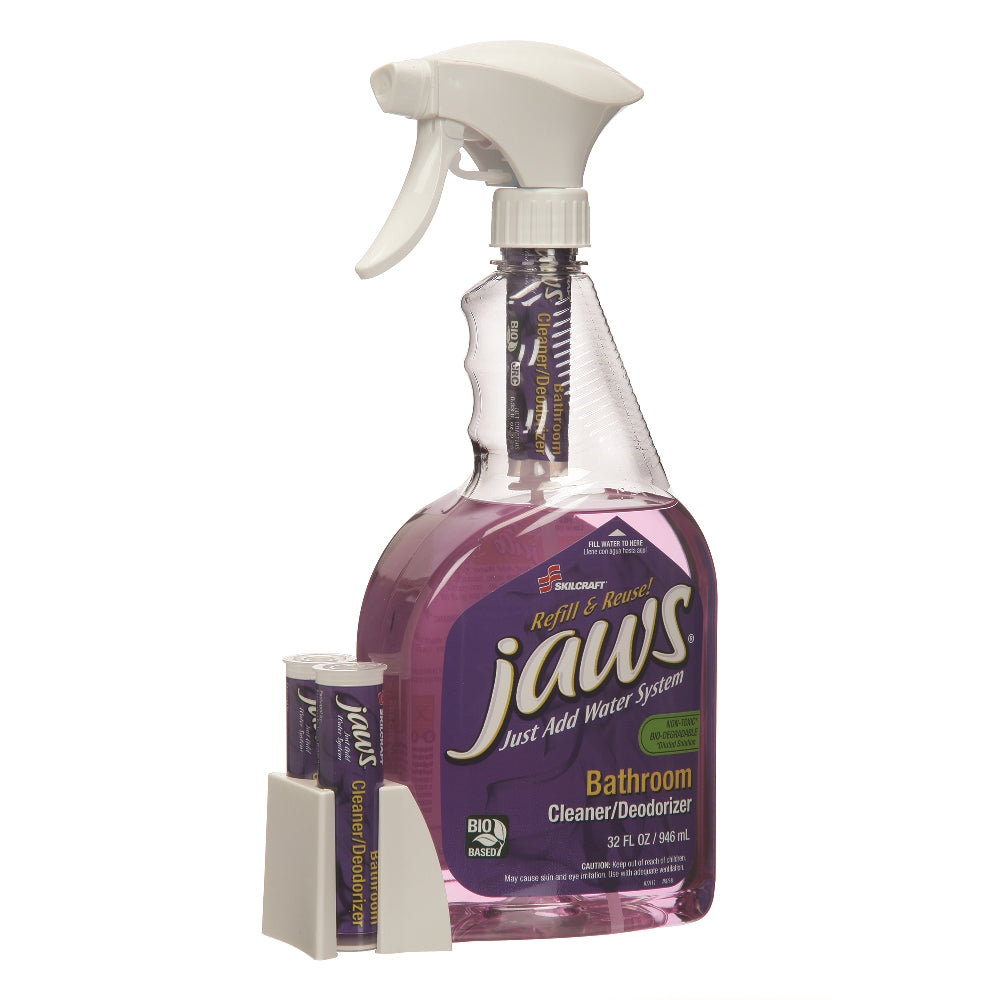 Image of Skilcraft JAWS, Just Add Water System Cleaning Kit, Bathroom Cleaner/Deodorizer
