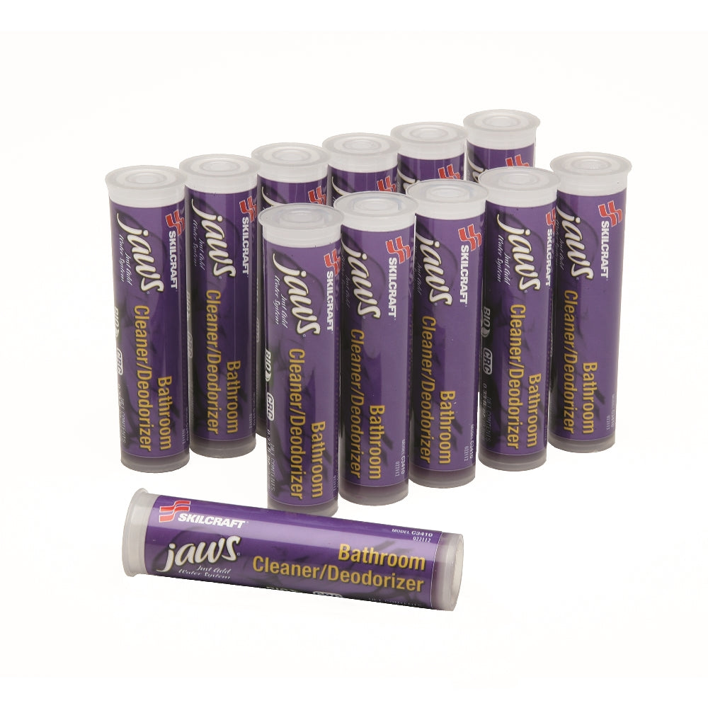 Image of Refill Cartridges for Skilcraft JAWS, Just Add Water System, Bathroom Cleaner/Deodorizer