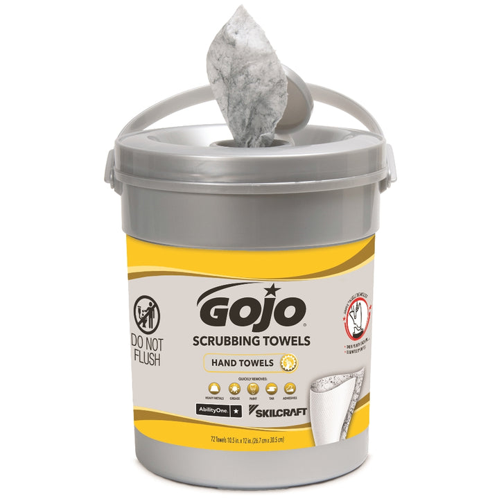Image of Gojo Skilcraft Heavy Duty, Dual Textured, Scrubbing Towels, 72 Towels