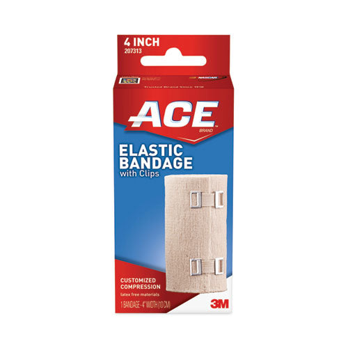 Image of ACE Elastic Bandage With E-Z Clips, 4 X 64