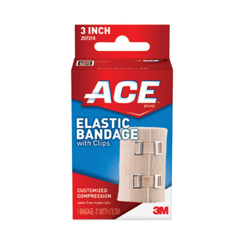 Image of ACE Elastic Bandage With E-Z Clips, 3 X 64