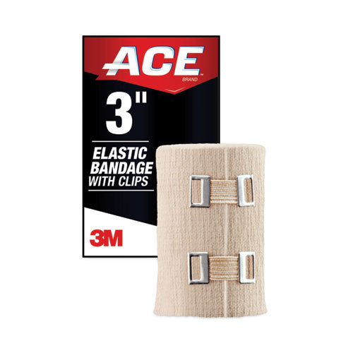 Image of ACE Elastic Bandage With E-Z Clips, 3 X 64