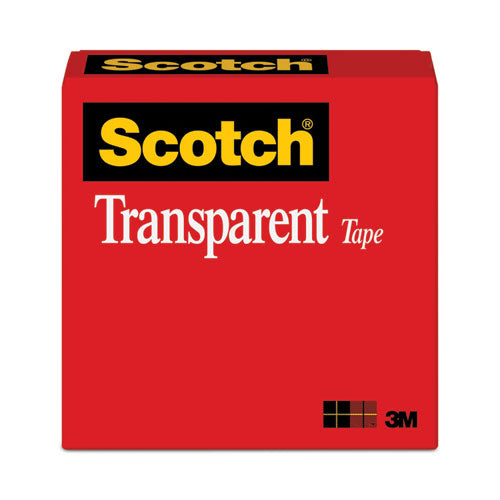 Image of Scotch® Transparent Tape, 3" Core, 0.75" X 72 Yds, Transparent