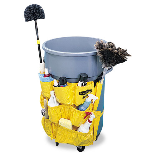 Image of Rubbermaid® Commercial Brute Caddy Bag, 12 Compartments, Yellow