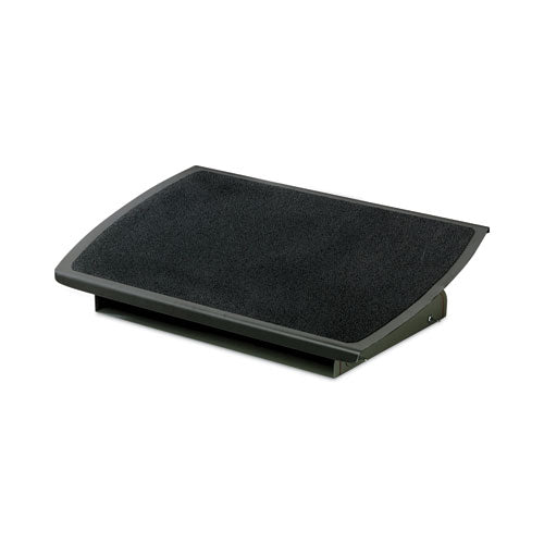 Image of 3M Adjustable Steel Footrest, Nonslip Surface, 22w x 14d x 4 to 4.75h, Black/Charcoal