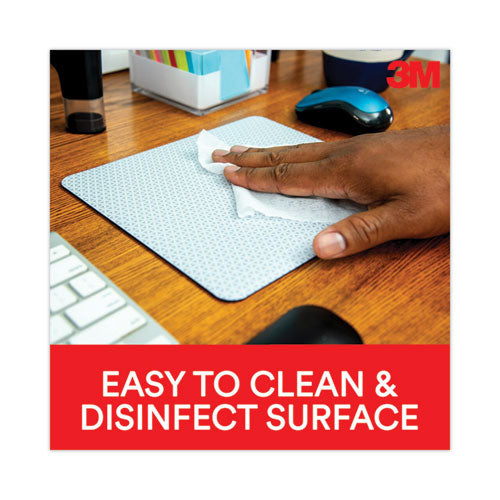Image of 3M Precise Mouse Pad with Nonskid Back, 9 x 8, Bitmap Design