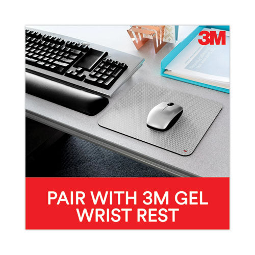 Image of 3M Precise Mouse Pad with Nonskid Back, 9 x 8, Bitmap Design