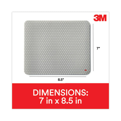 Image of 3M Precise Mouse Pad with Nonskid Repositionable Adhesive Back, 8.5 x 7, Bitmap Design
