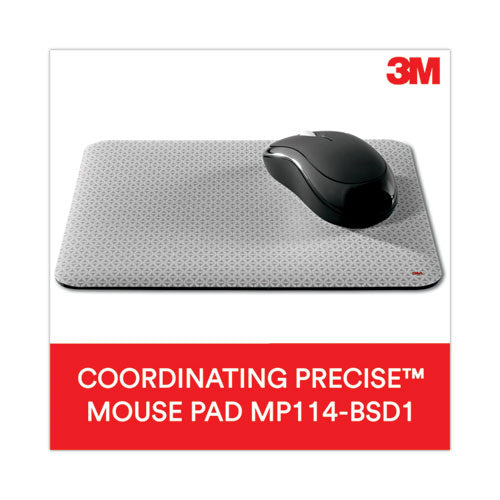 Image of 3M Antimicrobial Gel Thin Keyboard Wrist Rest, Extended Length, 25 x 2.5, Black