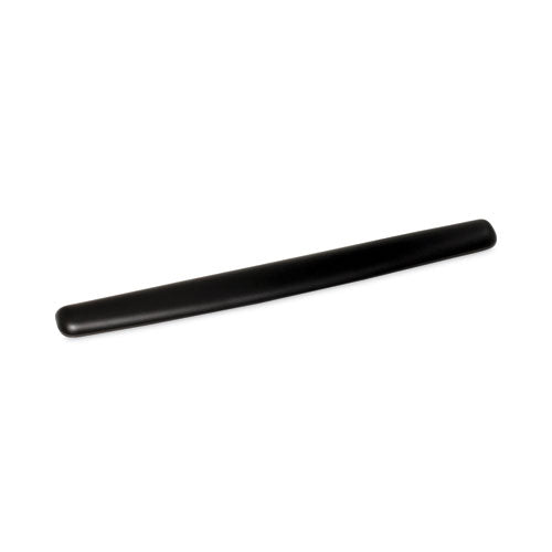 Image of 3M Antimicrobial Gel Thin Keyboard Wrist Rest, Extended Length, 25 x 2.5, Black