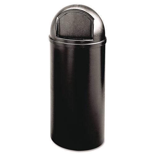 Image of Rubbermaid® Commercial Marshal Classic Container, 15 gal, Plastic, Black